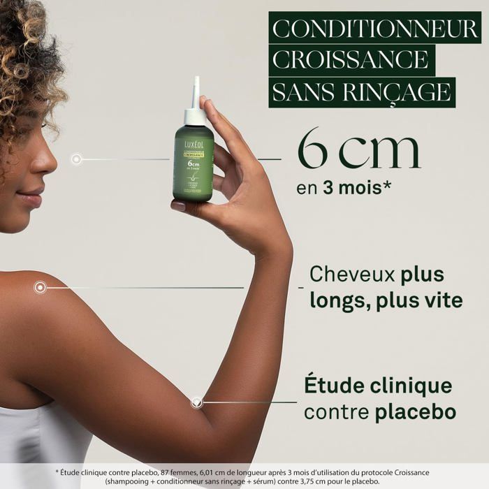 Luxeol-Conditionneur Croissance Sans Rinçage-Pousse De 6Cm En 3 Mois*-Cheveux Plus Longs Plus Vite-Cliniquement Prouv[J476] - Cdiscount Au quotidien