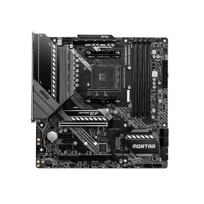Carte mère MSI MAG B550M MORTAR AMD B550 Socket AM4 4xDDR4 SDRAM 128 Go Micro ATX Reconditionné - MSI reconditionné disponible sur Cdiscount Seconde Vie