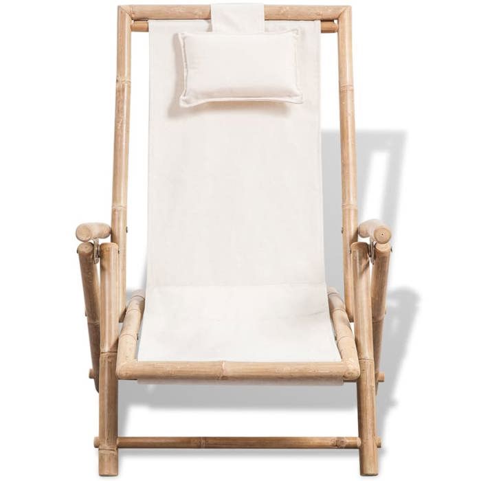 CLOUD Chaise relax - élégant Design - Chaise de terrasse dextérieur Bambou CHYNEW2865108