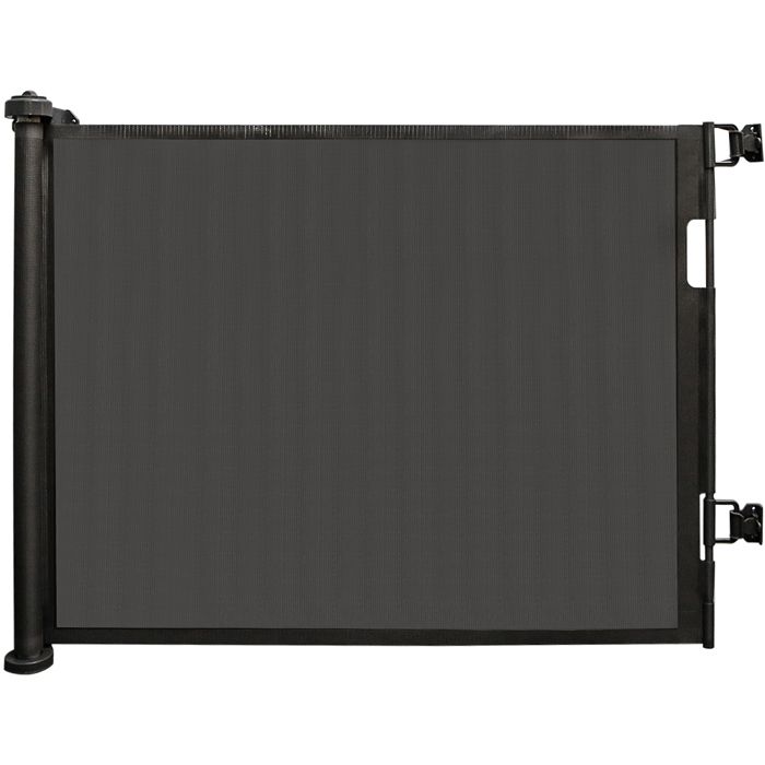 Comparer les prix de Barrière de sécurité facile à installer rétractable pour animaux et bébé de porte et escalier - ERROLVES - Noir - 86*180 CM