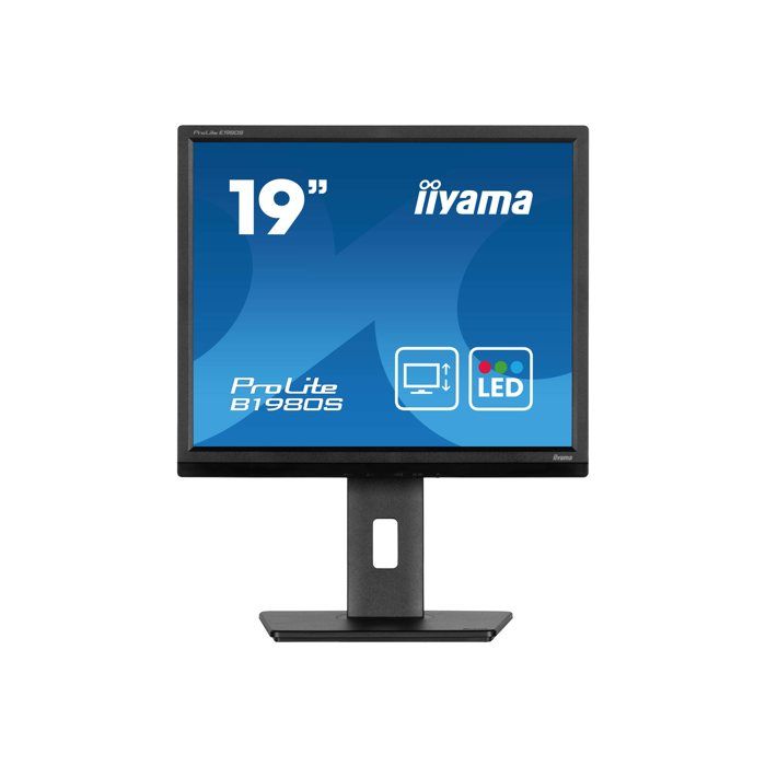 Écran LED - iiyama - ProLite B1980S-B1 - 19 - 1280 x 1024 - 3 ms - HDMI DisplayPort