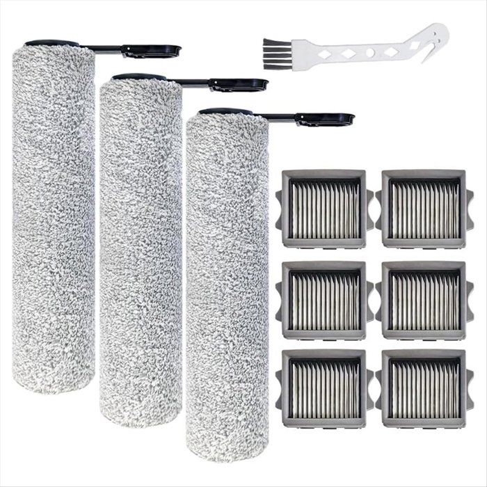 Brosse Rotative et Filtre HEPA de Rechange pour Aspirateur Vapeur Sec