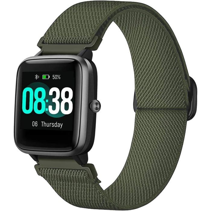 Bracelet élastique nylon pour montre intelligente-KAL-Bracelet Nylon Élastique 19mm pour Veryfitpro et ID Series