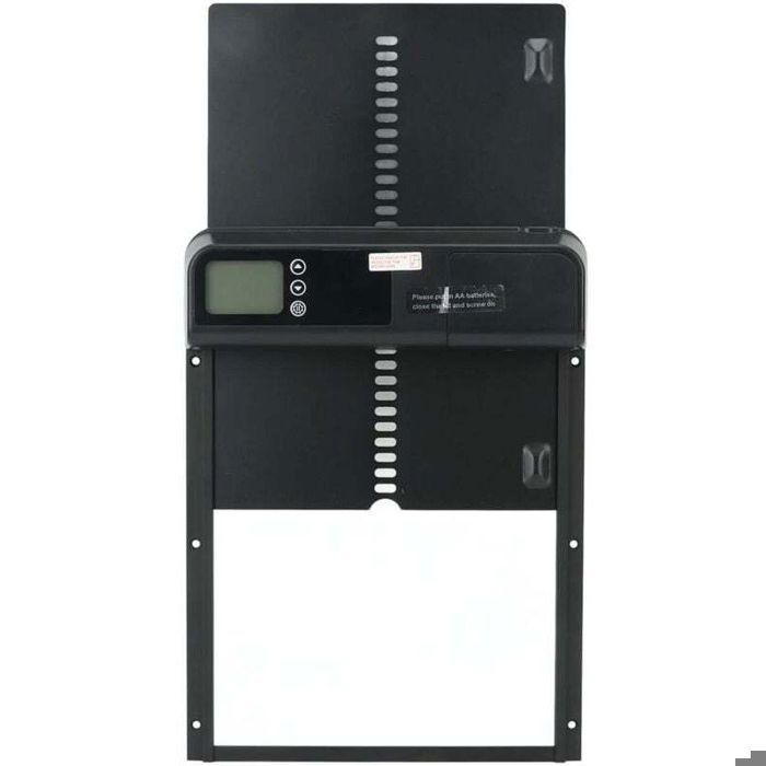 Meilleurs prix pour EosnowPorte automatique de poulailler avec minuterie en alliage daluminium IP45 affichage LED étanche ouvre-porte automatique de