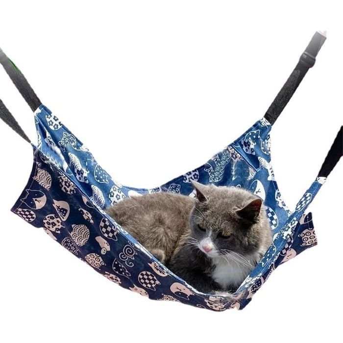 Canvas Cat Hammock Hanging Pet Soft and Breathable Recommended for Pets Under 6kg Suitable for