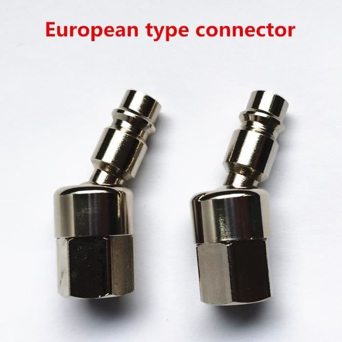 Raccord de tuyau d'air industriel pivotant à 360 degrés Outil pneumatique portatif pivotant en aluminium de 1/4 '' Jeu de raccords Adapte Raccord de tuyau d'air industriel pivotant à 360 degrés Outil pneumatique portatif pivotant en aluminium de 1/4 '' Jeu de raccords Adapte