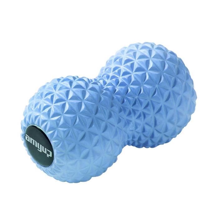 Lot De 3 Balles De Massage PRIZOM - Diamètre 7.5 Cm, PVC Dur - Anti-stress Et Exercices De Fitness, Couleur Bleu Ciel