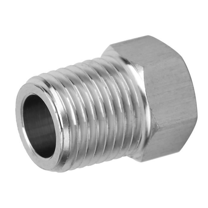 Réducteur De Raccord Carburant AN8 Femelle Vers AN6 Mâle - Aluminium Anodisé Noir - Pour Ligne Essence, Huile, Liquide De Refroidissement