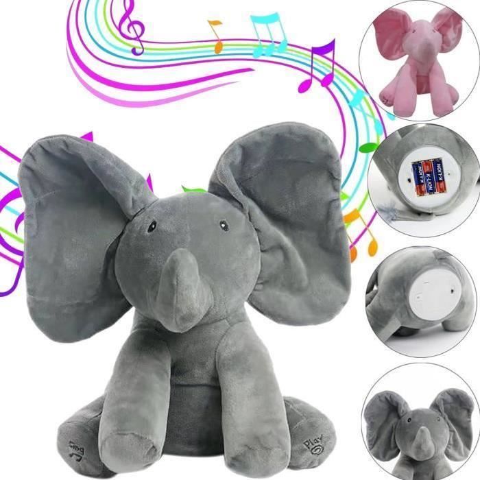 Peluche Flappy Elephant Jouet Chant Bebe Musique Jouets Oreilles Flaping Deplacer Interactif Drole Noel Poupee Cadeau Triver Gris Cdiscount Jeux Jouets