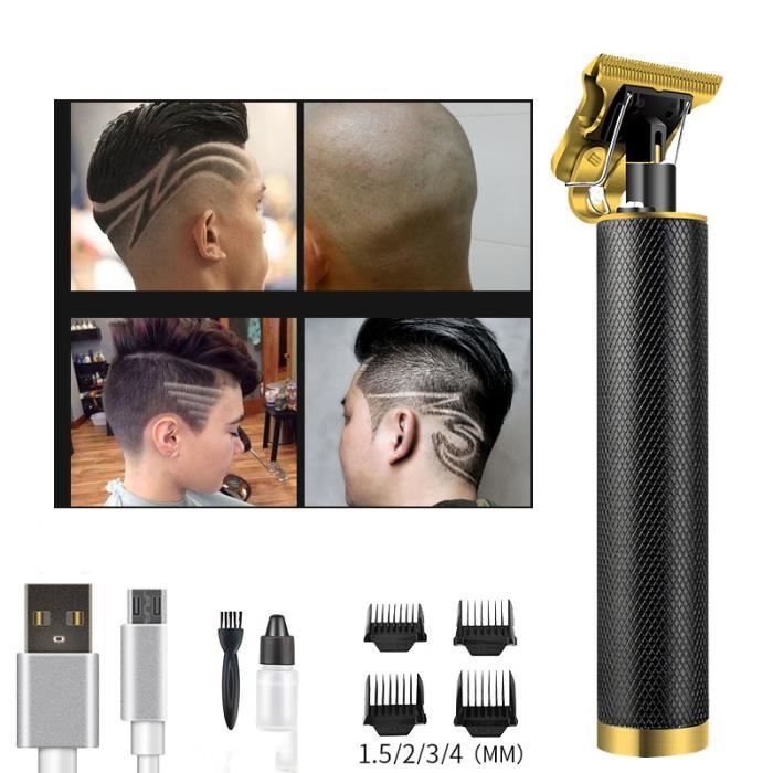 Tondeuse à cheveux électrique Tondeuse à cheveux électrique rechargeable et auto-rasante pour hommes pour couper les cheveux pour le