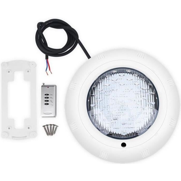 Lampe de piscine LED sous leau 18 couleurs avec télécommande étanche - TAM
