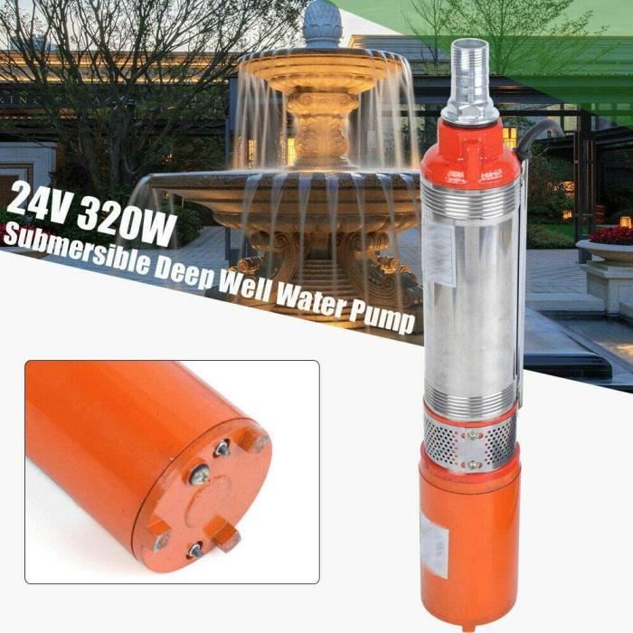 Pompe à eau solaire 320W Pompe à eau submersible Pompe à eau sale propre pour la prise d'eau dans les usines Débit 25m 5m³ / h