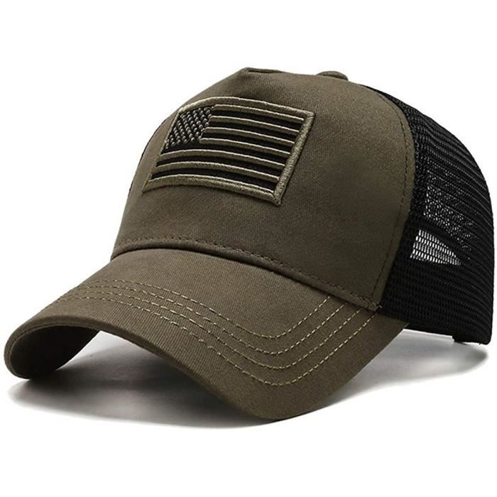 Casquette de baseball tactique avec drapeau américain pour