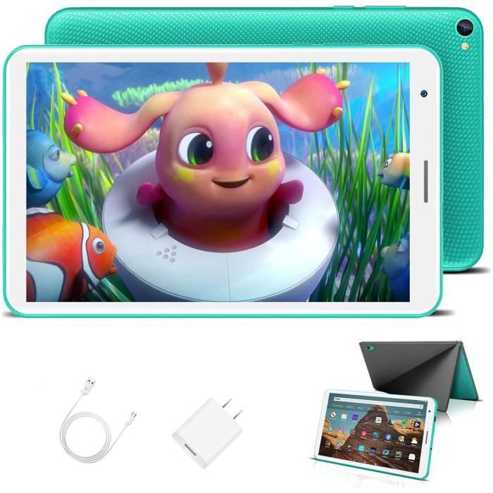 32 Go/128 Extensible Android 10.0 Pie Certifié par Google GMS 1,6 Ghz Kids Tablette Quad Core 5000 mAh Dual Camera Tablet PC Netflix jeux éducatifs Tablette enfant 8 pouces avec WiFi 3 Go Rouge 