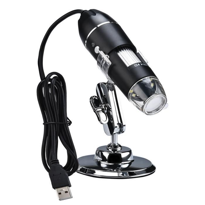 Caméra de microscope - Wifi/USB - 1600X - Compatible Android/iOS ...