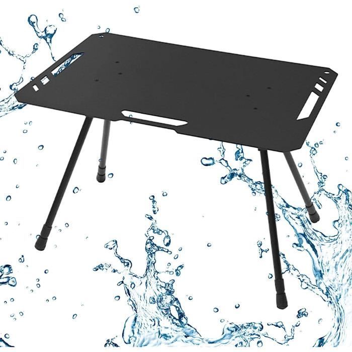 WOLTU Table de Camping Pliante, Pliable en Aluminum, Table de randonnée