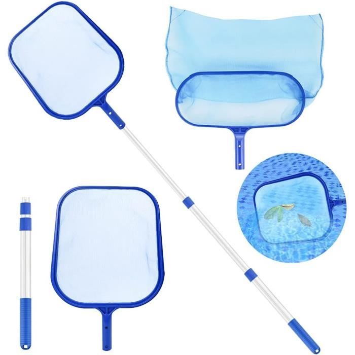 Épuisette De Piscine Télescopique Celvibe - Manche Aluminium 145cm - Pour Nettoyage Piscine, Spa, Bassin - 4