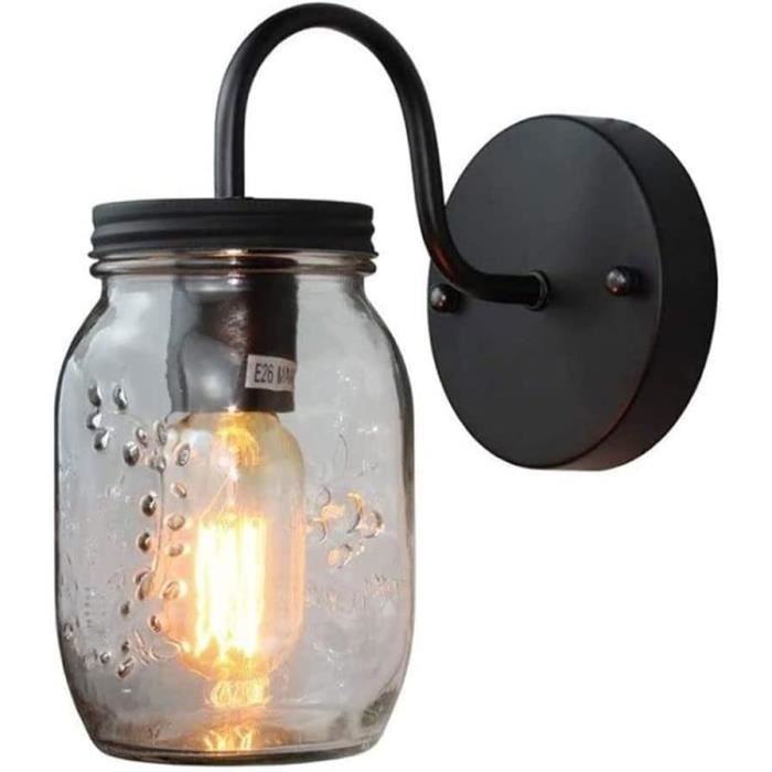 Applique Murale En Verre Nervuré Blanc Et Laiton Doré - Lampe Nordique Pour Chambre, Salon, Salle à Manger - LONGDU