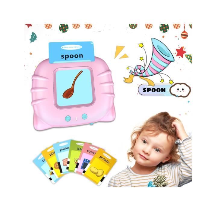 Cartes Flash Parlantes - Éducatives - 112 Feuilles - 224 Mots - Pour Enfants - 3 Ans Et Plus