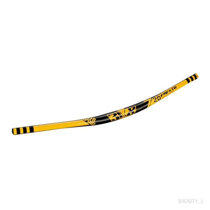Guidon VTT Deluxe Solide Fort 720mm 780mm Jaune Cdiscount Sport