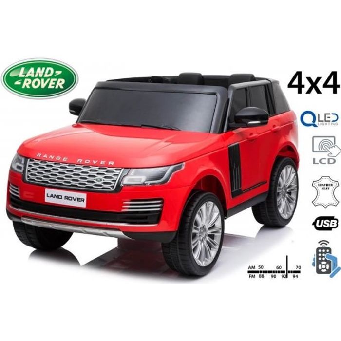Voiture Electrique Grand 4x4 Range Rover Land Rover 2 Places 2x12 Volt Rouge Achat Vente Voiture Electrique Enfant Cdiscount