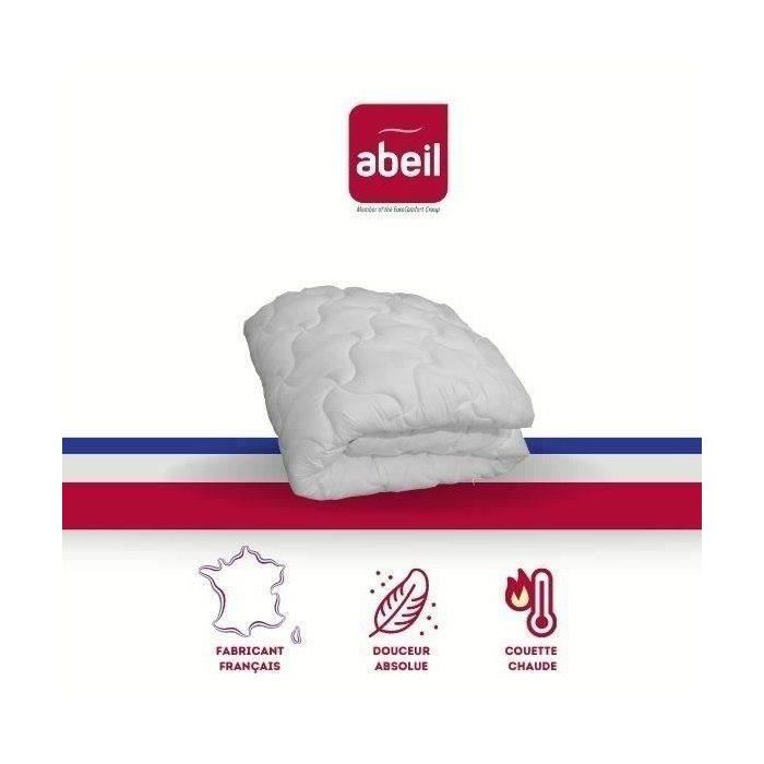 Couette Chaude - ABEIL - Douceur Absolue 140 x 200 cm - Blanc