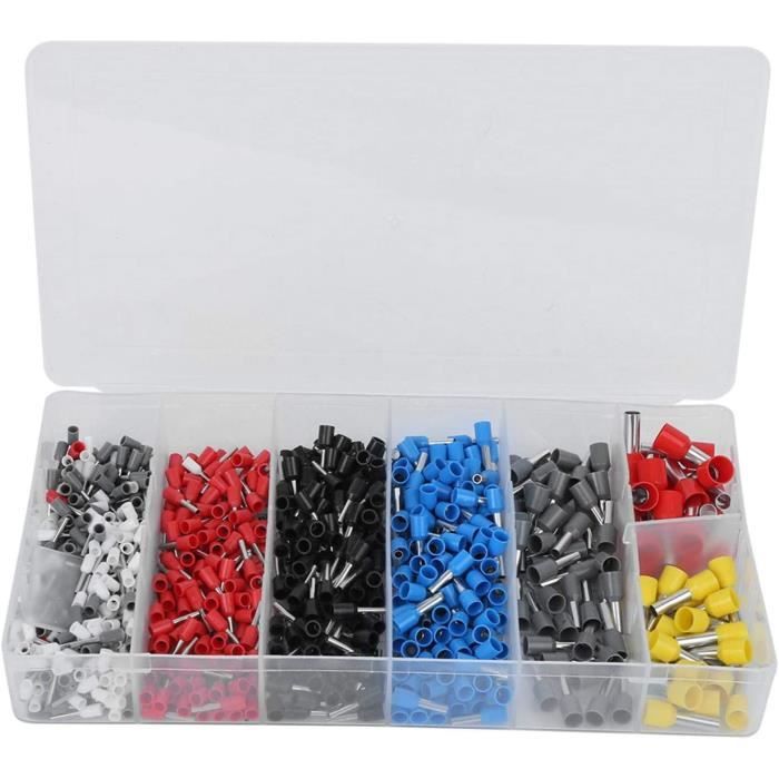 Kit De Connecteurs à Sertir Isolés – Rouge Et Bleu – Pour Câbles électriques – 2 Contacts