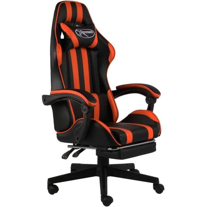 ALFORDSON Chaise Gaming Chaise de Bureau LED et 2 Massages Vibrants et