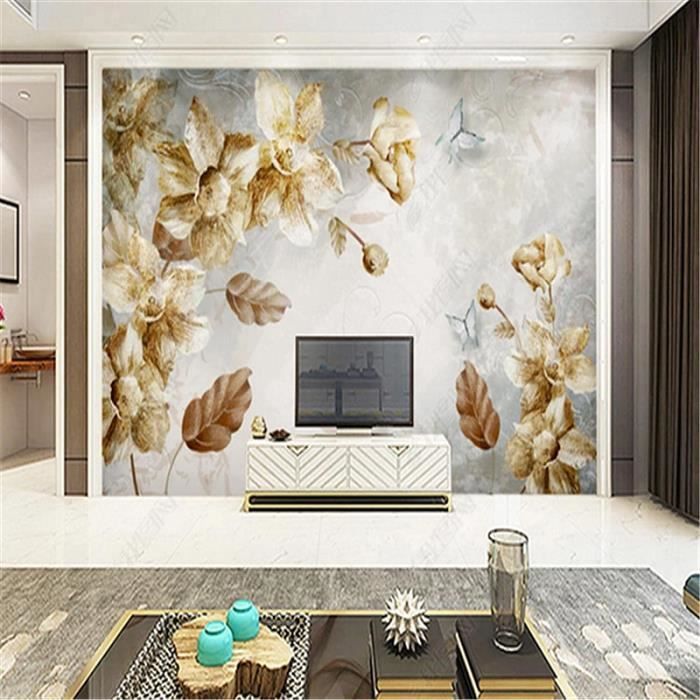 LuSeven papier peint trompe loeil Fleurs blanches artistiques 77x200cm(30.31 inches * 78.74 inches) Porte Autocollants 3d Papier Peint Sticker Porte PVC Imperméable pour Décoration Mur Salon Cuisine C