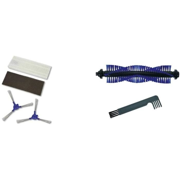 Lot De 6 Brosses Latérales Pour Aspirateur Robot EICOBOT R20 - Pièces De Rechange - Entretien Facile - Améliore Le Nettoyage Des Bords