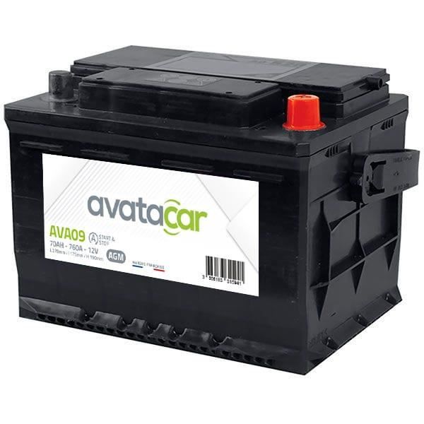 Batterie Avatacar Avatacar Start & Stop AGM AVA09 70Ah 760A- 3666183315941