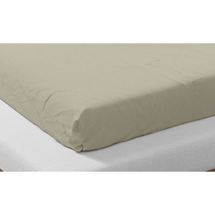 Drap Housse Uni 2 Personnes 140x200cm En Coton Bio 140x200 Beige Cdiscount Maison