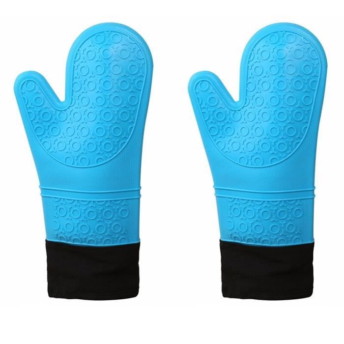 Gants de four Silicone résistant à la chaleur1 Paire de gants de
