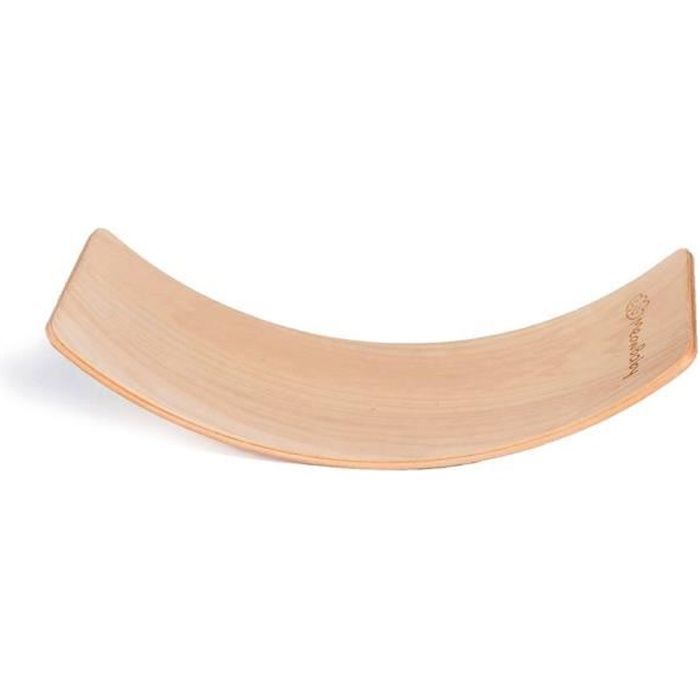 Planche D'équilibre MEOWBABY En Bois 80x30 Cm – Balance Board Avec Feutre – Pour Enfants Dès 3 Ans – Jeu Actif Intérieur/extérieur