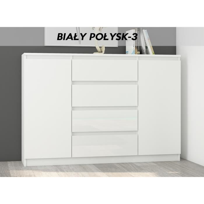 Porto W3 Commode Contemporaine Meuble Rangement Chambre Salon