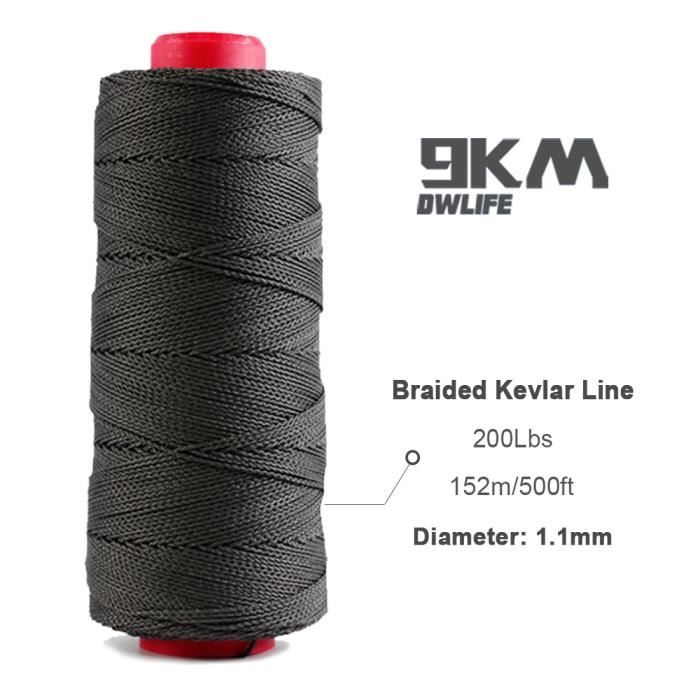 Lot De 2 Fils à Nouer Kevlar Pêche à La Mouche - Résistant, Choix De Couleurs, Pour Montage De Mouches, Truite