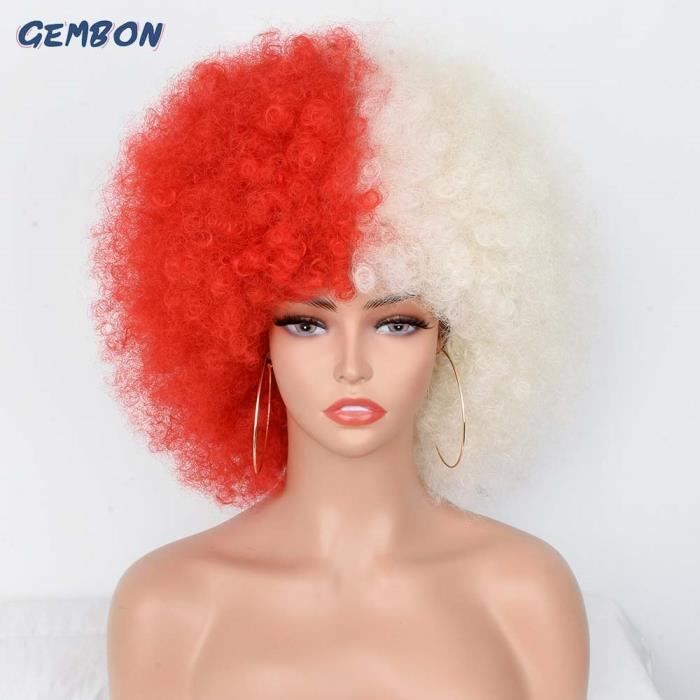 Perruque afro blanche hotsell