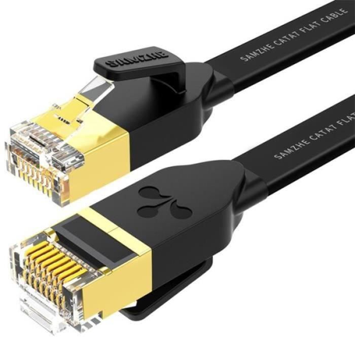Ototon® 2M CAT 7 Plat Câble Réseau RJ45 Haut Débit 10Gbps