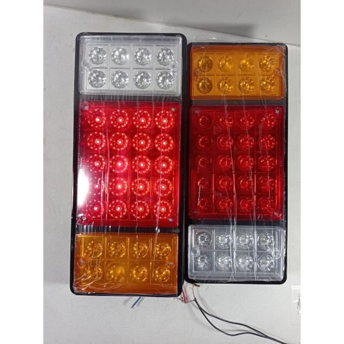 Lot De 5 Feux De Recul LED Blanc/jaune - Pour Voiture, Camion, VTT, Bateau - 12V, étanches - 3W