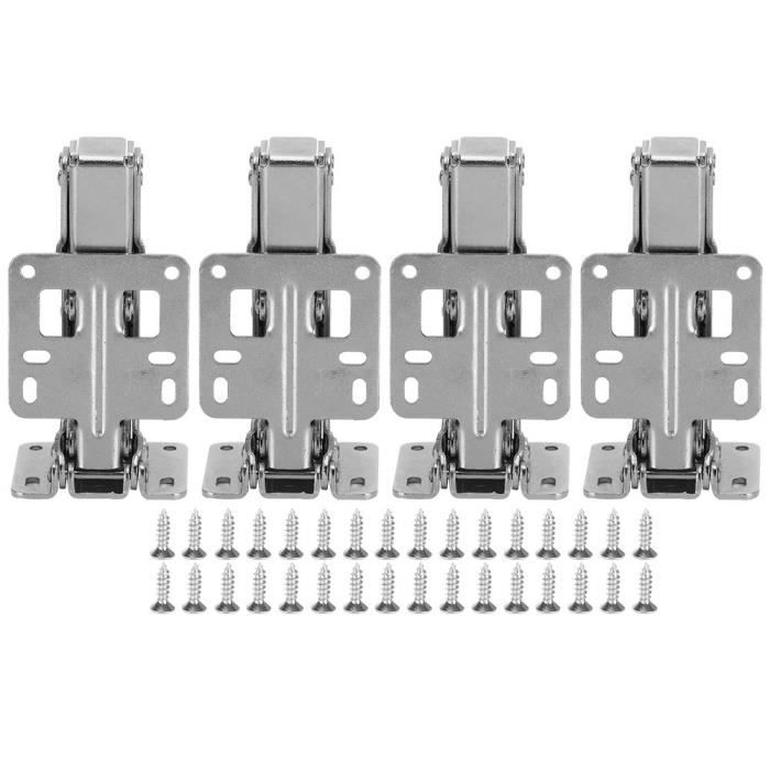 Everbilt Charnière à ressort réglable de 4 po en nickel satiné avec