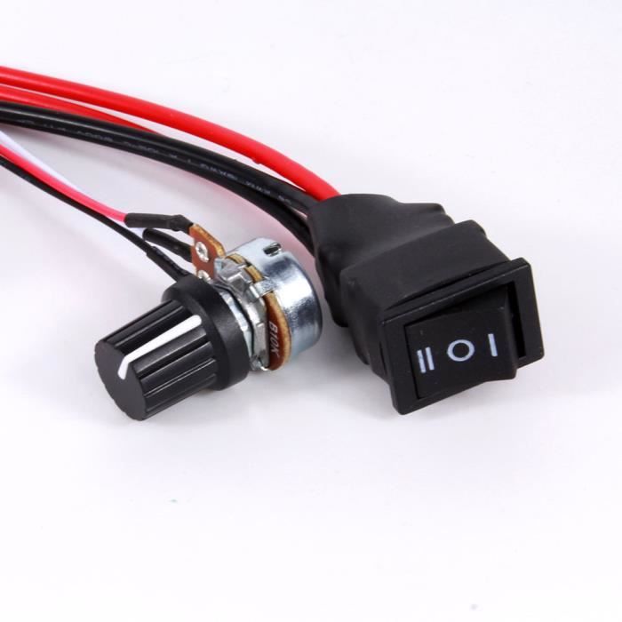 Régulateur De Vitesse Moteur DC 12V/24V 10A SODIAL - Commutateur De Contrôle, Neuf