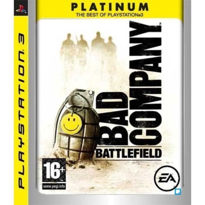 Jeu PS3 - Ea Electronic Arts - Battlefield : Bad Company - Platinum - Tir - Fps - Mode En Ligne