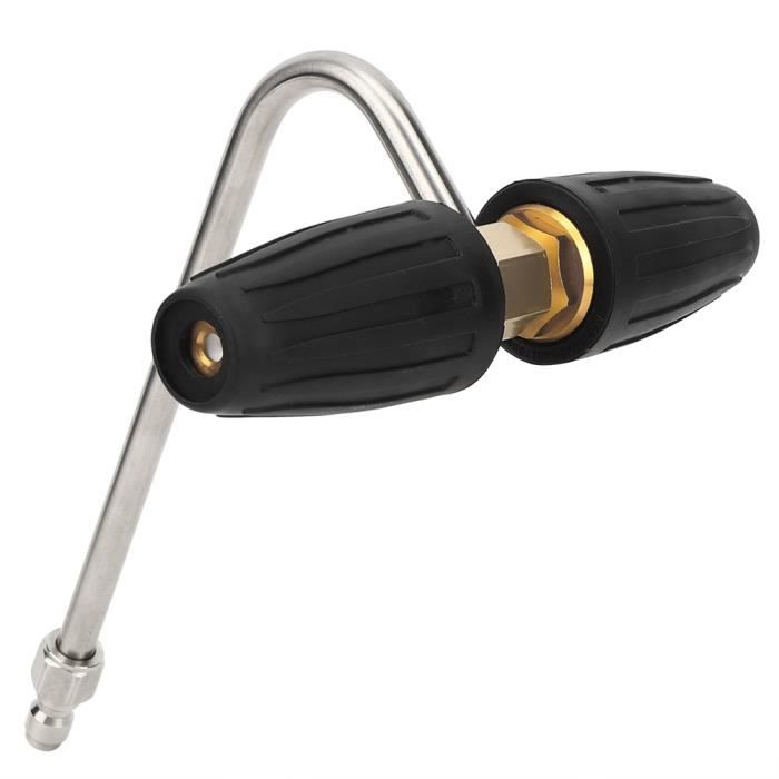 Buse Triple Pour Nettoyeur Haute Pression - Orifice 2.0, 4000 PSI Max, Connexion Rapide 1/4", Acier Inox - 4