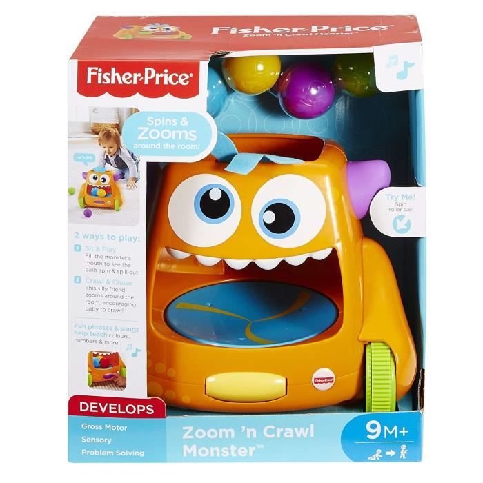 Fisher Price Zoom N Crawl Monster Activity Cdiscount