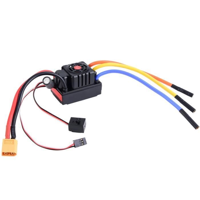 ESC Brushless 130A Dilwe – Bidirectionnel, Compatible 2-6S Lipo, Pour Voiture Et Bateau RC, Plug And Play