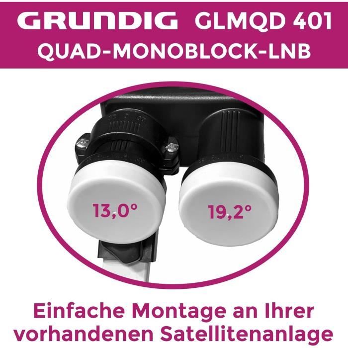 LNB Monobloc Anadol Gold Line Pour 1 Récepteur Et 2 Satellites (Astra 19.2°E / Hotbird 13°E)