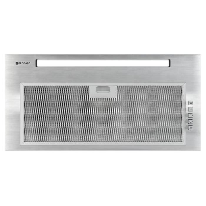 Hotte Aspirante Encastrable Senturo 60.3 White - 60 Cm De Large, Verre Trempé, 3 Vitesses, éclairage LED - Pour Cuisine Moderne