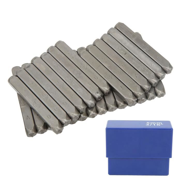 Lot De 27 Timbres Poinçons Lettre 10mm (3/8") En Métal - Neuf Dans étui Plastique | Référence SE 95411LS, Pour Marquage