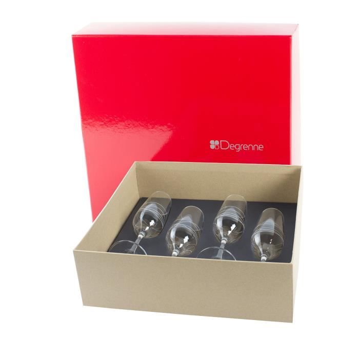 Coffret 4 flutes de champagne Galatée Guy Degrenne Cdiscount Maison