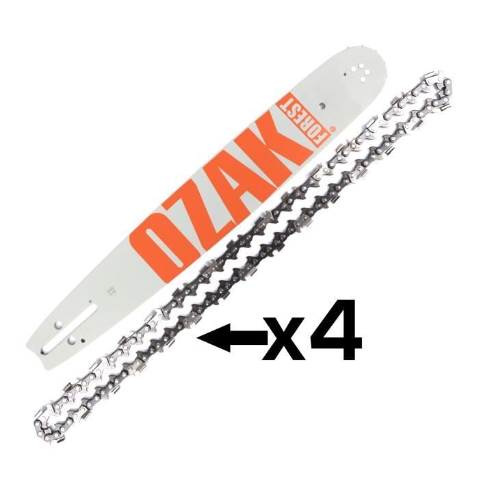 Combo Oregon Guide 30cm + 2 Chaînes 91P044E | Pas 3/8LP, Jauge 1.3mm - Pour Tronçonneuse